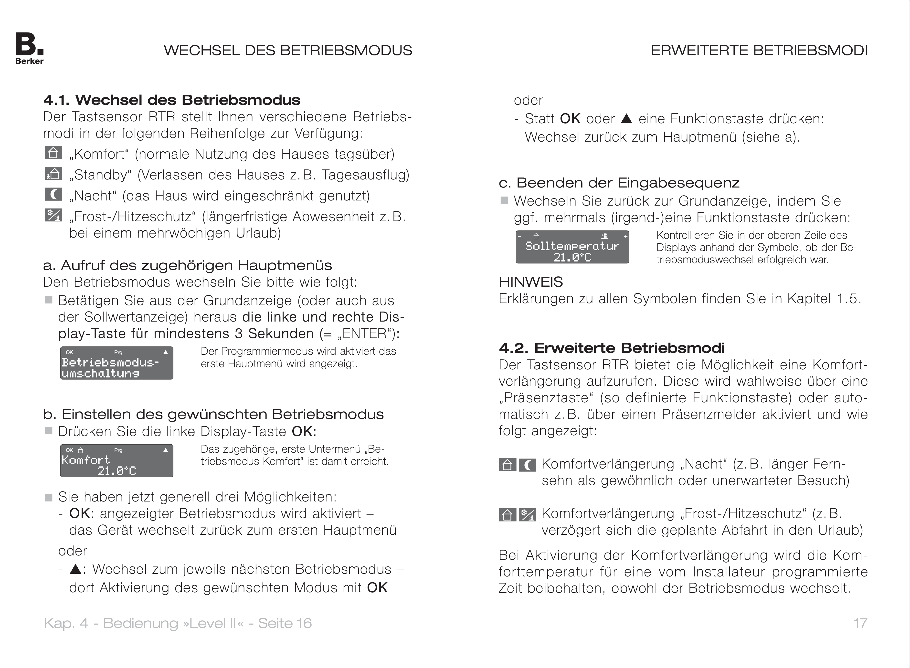B.IQ tastsensor Bedienungsanleitung